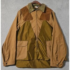 VTG Duxbak Andy Anderson Hunting Shooting Field Jacket Size XL Brown Pockets